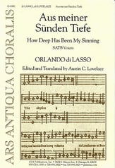 Aus Meiner Sunden Tiefe SATB choral sheet music cover